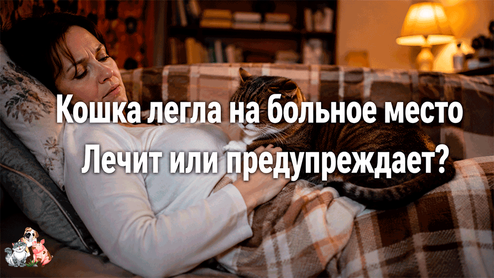 Кошка легла на больное место – лечит хозяина или предупреждает об опасности