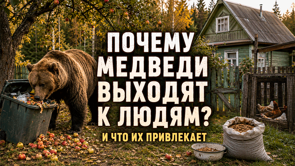 Почему медведи выходят к людям и что их привлекает