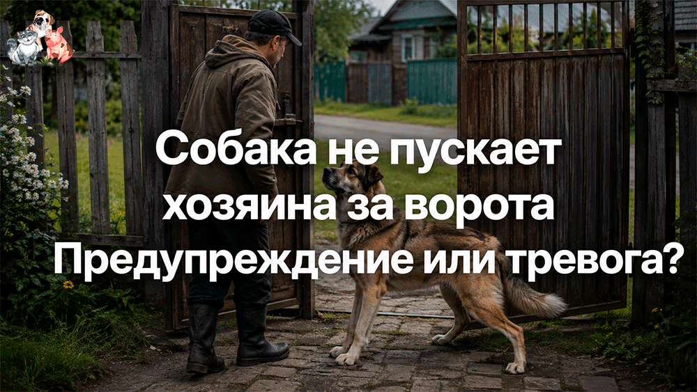 Собака не пускает хозяина за ворота – о чем предупреждает