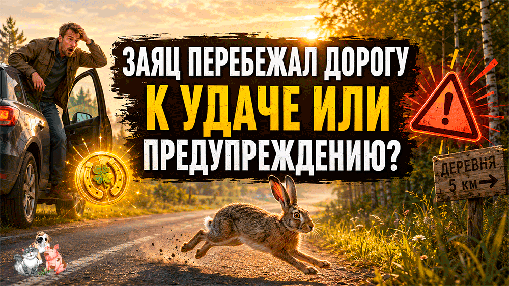 Заяц перебежал дорогу – к удаче или предупреждению