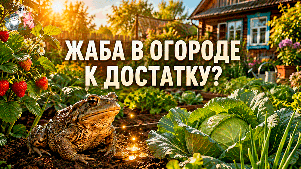 Жаба поселилась в огороде – почему приметы бабушки считали её денежным знаком