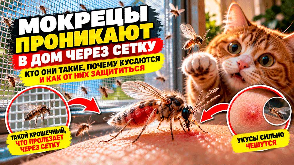 Мокрецы проникают в дом через сетку – кто эти почти невидимые кровососы и почему их трудно заметить?