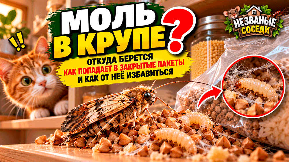 Моль завелась в крупе – откуда появляются червячки в запечатанных пакетах и что происходит внутри упаковки