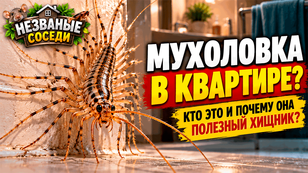 Мухоловка с десятками длинных ног появилась на стене – кто это и почему её называют полезным домашним хищником?