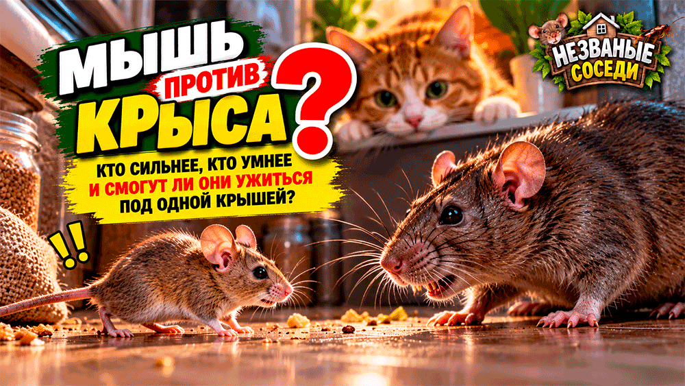 Мышь против крысы – кто сильнее, кто умнее и смогут ли два грызуна ужиться под одной крышей?