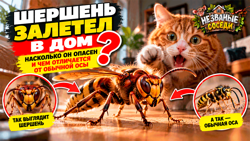 Шершень залетел в дом – чем он отличается от обычной осы и насколько опасна встреча с гигантом?