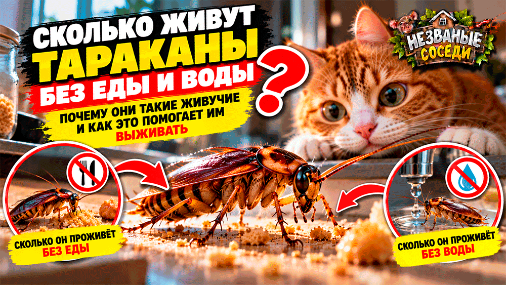 Сколько живут тараканы без еды и воды – почему эти насекомые способны долго выдерживать голод?
