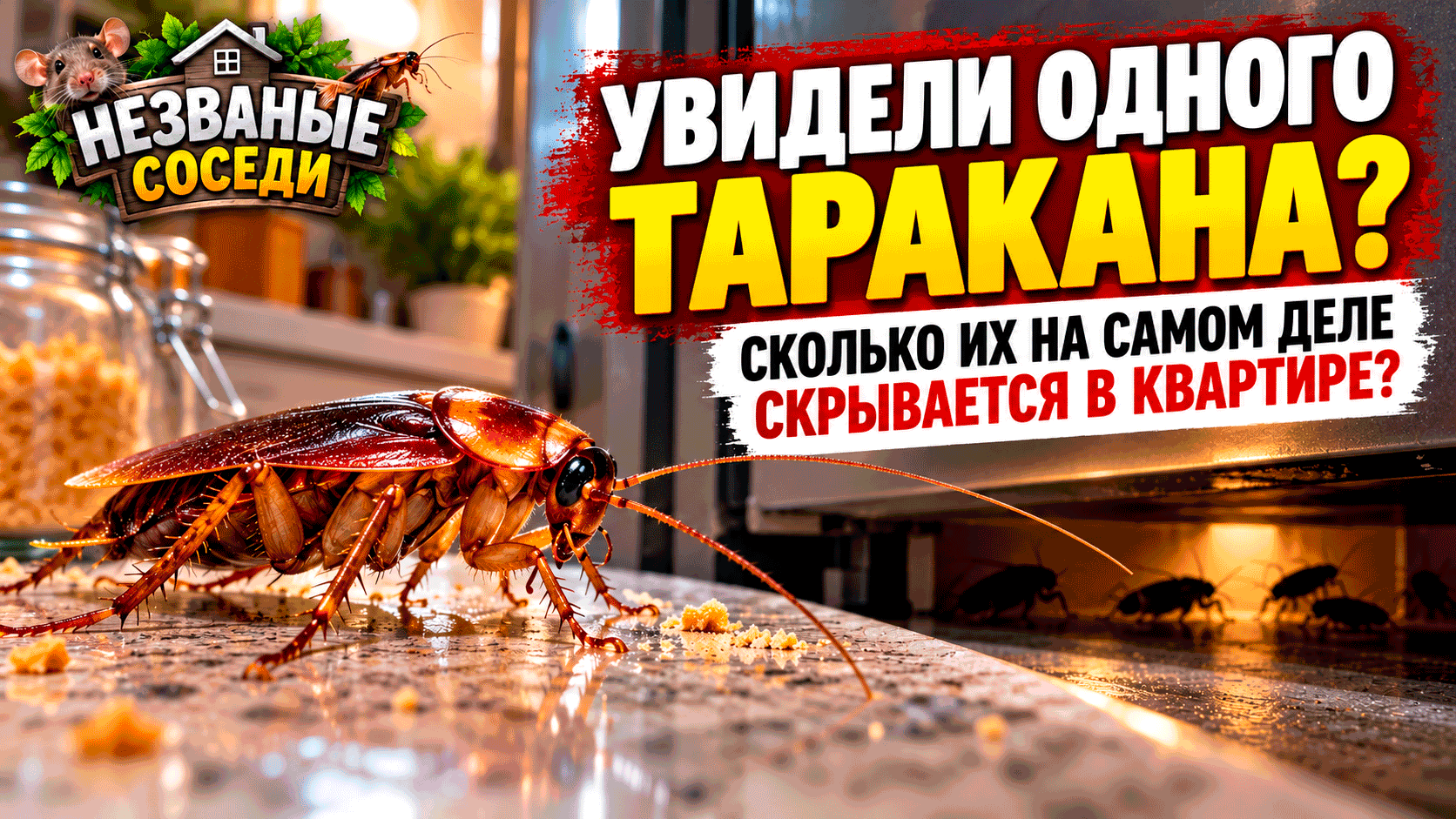 Увидели одного таракана на кухне – сколько их на самом деле может скрываться за стенами и мебелью