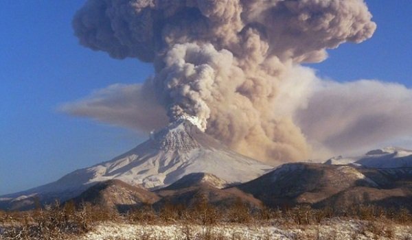 Действующие вулканы России - вулкан Шивелуч