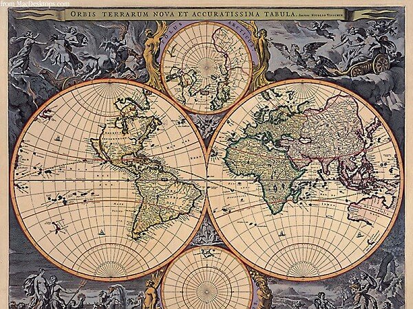 Древние географические карты мира очень точные 